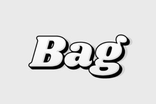 Bag - Text Style Effect PSD