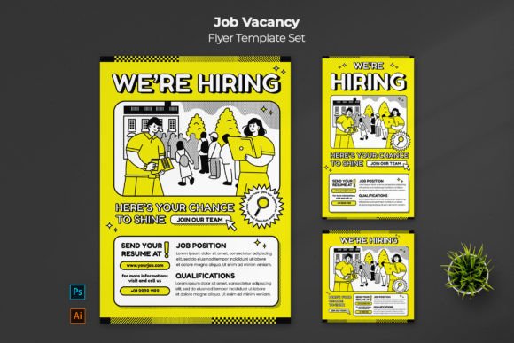 Job Vacancy Flyer: A Modern Design Solution for Business Promotion