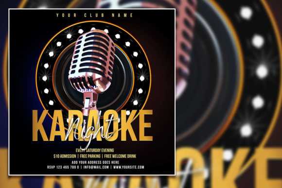 Make Your Karaoke Night Unforgettable with the Creative Karaoke Night Social Media Post