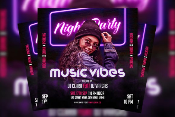 Night Club Party Flyer Template