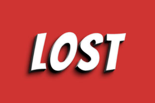 Unlock Creative Potential with Lost - 3D Text Style Effect PSD
